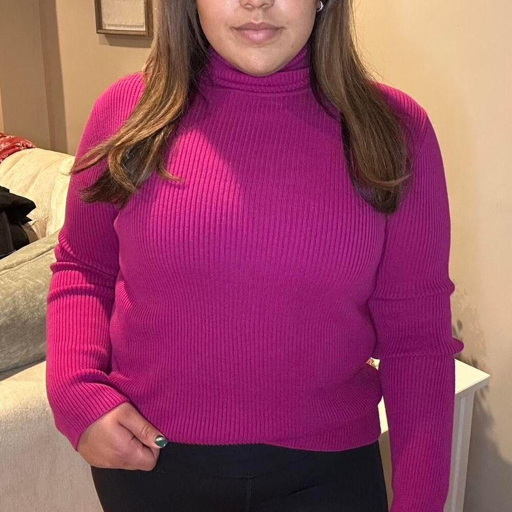 American-vintage Women's Pink and Purple Jumper